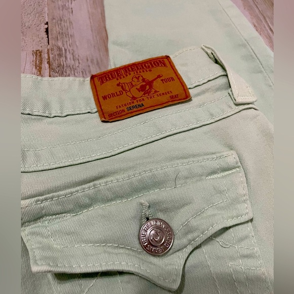 True Religion Serena Skinny Jeans Size 28 Mint - Picture 11 of 11